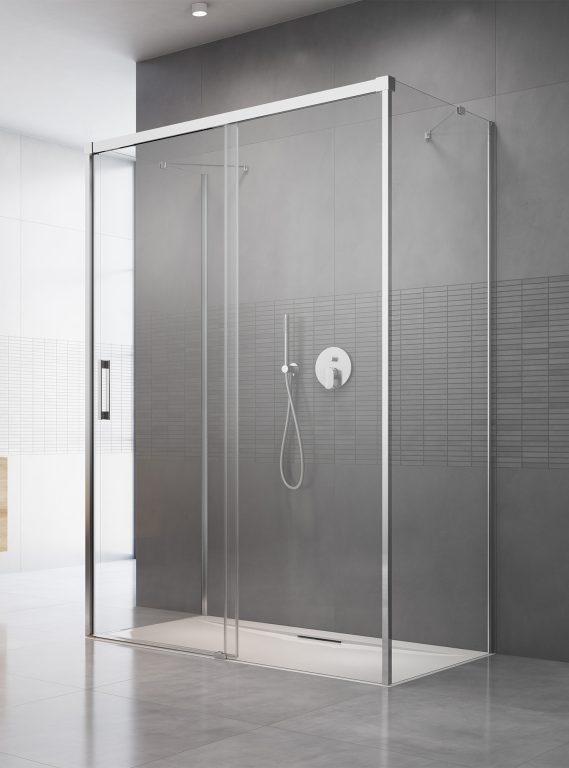 Darmowa Dostawa - Drzwi prysznicowe 120 cm rozsuwane chrom połysk/szkło przezroczyste Radaway Idea KDJ+S 101161200101L