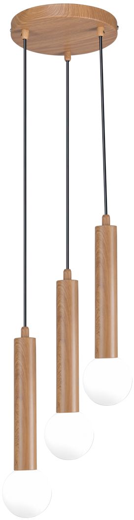 Darmowa Dostawa - Lampa wisząca 3x5 W brązowa Italux Filano PND335743WD