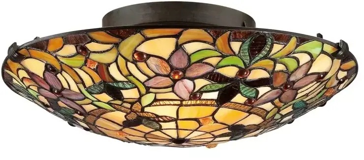 Darmowa Dostawa - Lampa podsufitowa 2x60 W brązowa Elstead Lighting Kami QZKAMIF