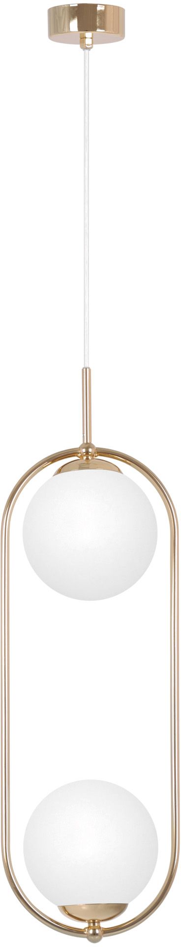 Darmowa Dostawa - Lampa wisząca 2x10 W biała-złota Kaja Ritus K5392