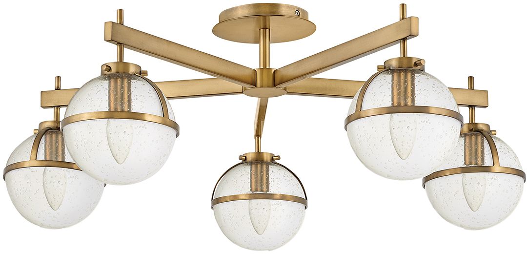 Darmowa Dostawa - Lampa podsufitowa 5x40 W mosiądz Elstead Lighting Hollis HKHOLLIS5CHB