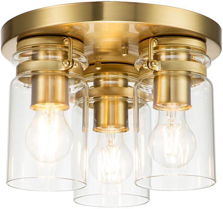 Darmowa Dostawa - Lampa podsufitowa 3x60 W mosiądz Elstead Lighting Brinley KLBRINLEYFBB