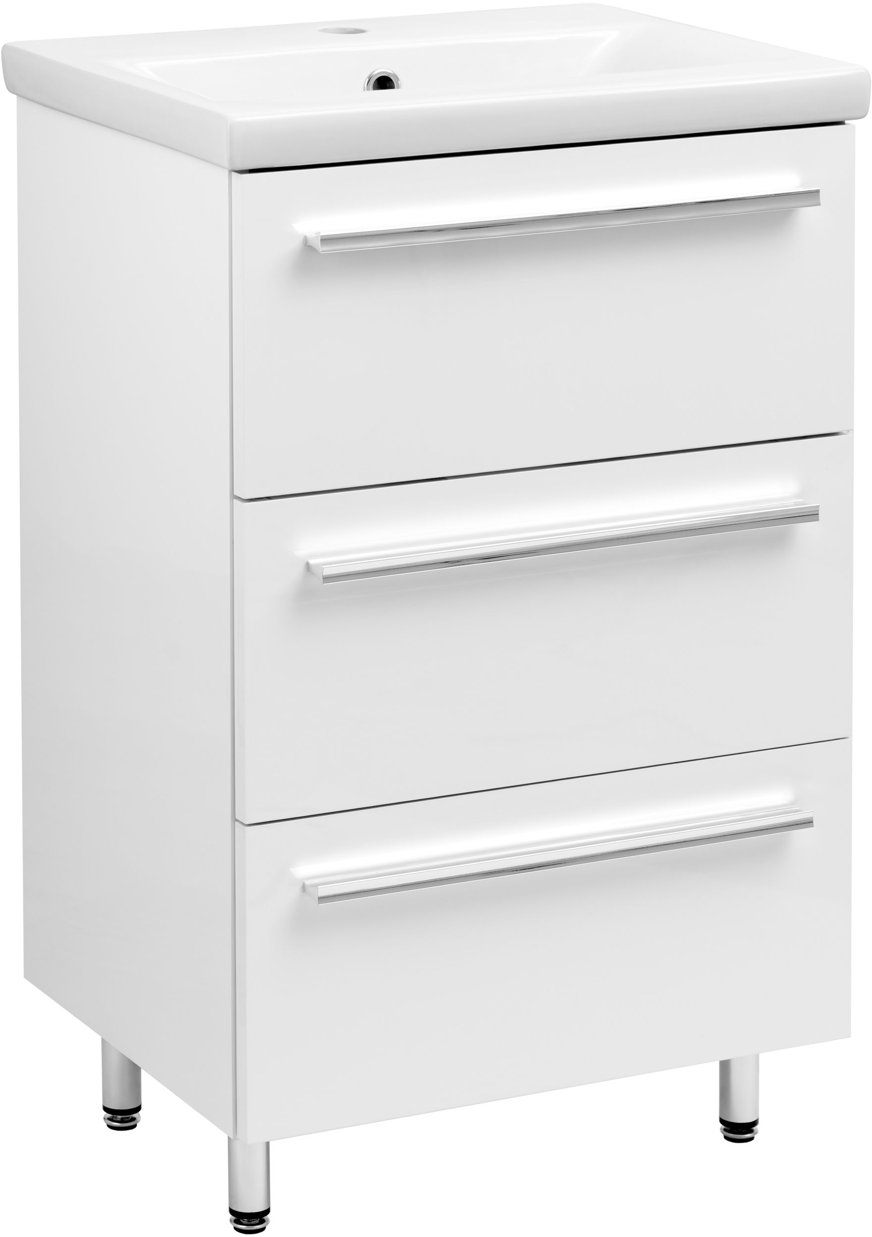 Darmowa Dostawa - Umywalka z szafką 51 cm białą Astor Bryza AMBZU50027