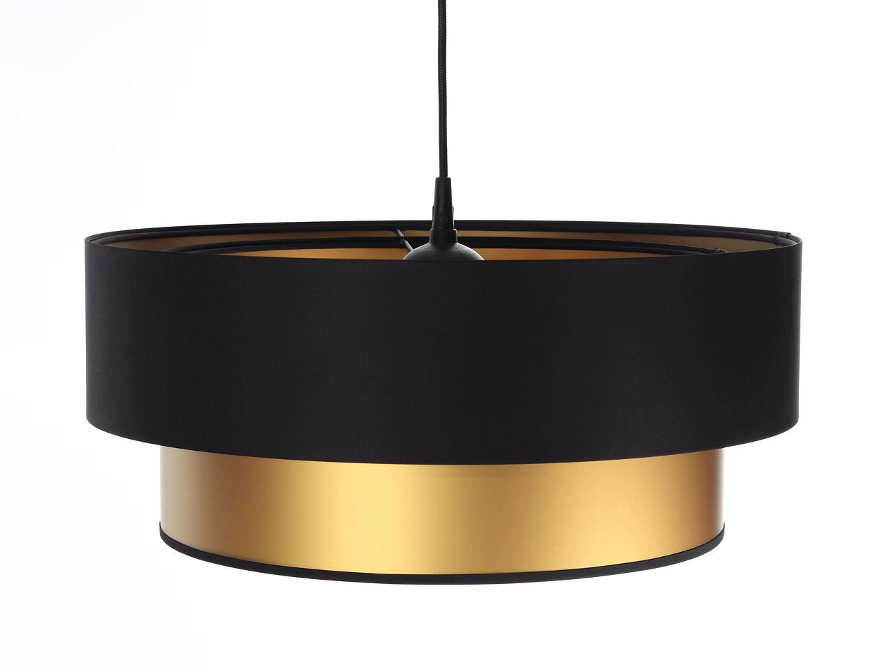 Darmowa Dostawa - Lampa wisząca 1x60 W czarna-złota BPS Koncept Duo ellegant 06104460
