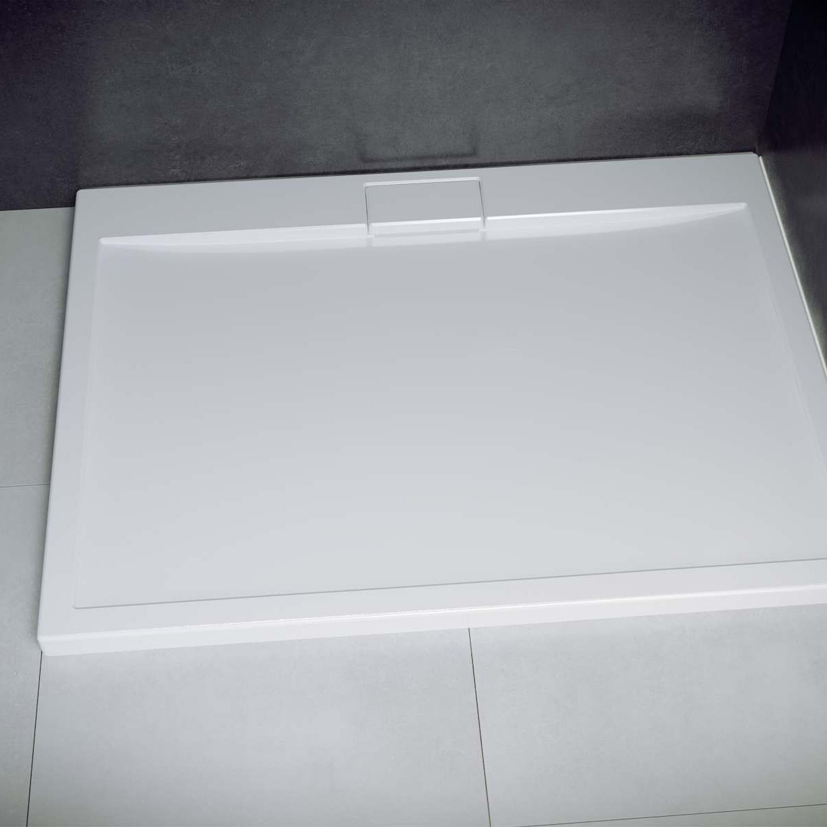 Besco Axim UltraSlim brodzik 120x80 cm prostokątny biały #BAX-128-P