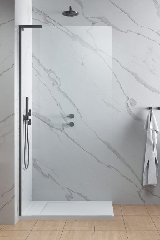 Radaway ścianka prysznicowa walk-in 75 cm gunmetal szczotkowany/szkło przezroczyste 10319075-92-01L
