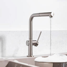 Hansgrohe Talis M54 bateria kuchenna stojąca z wyciąganą wylewką chrom 72809000 - Wysyłka w 24h