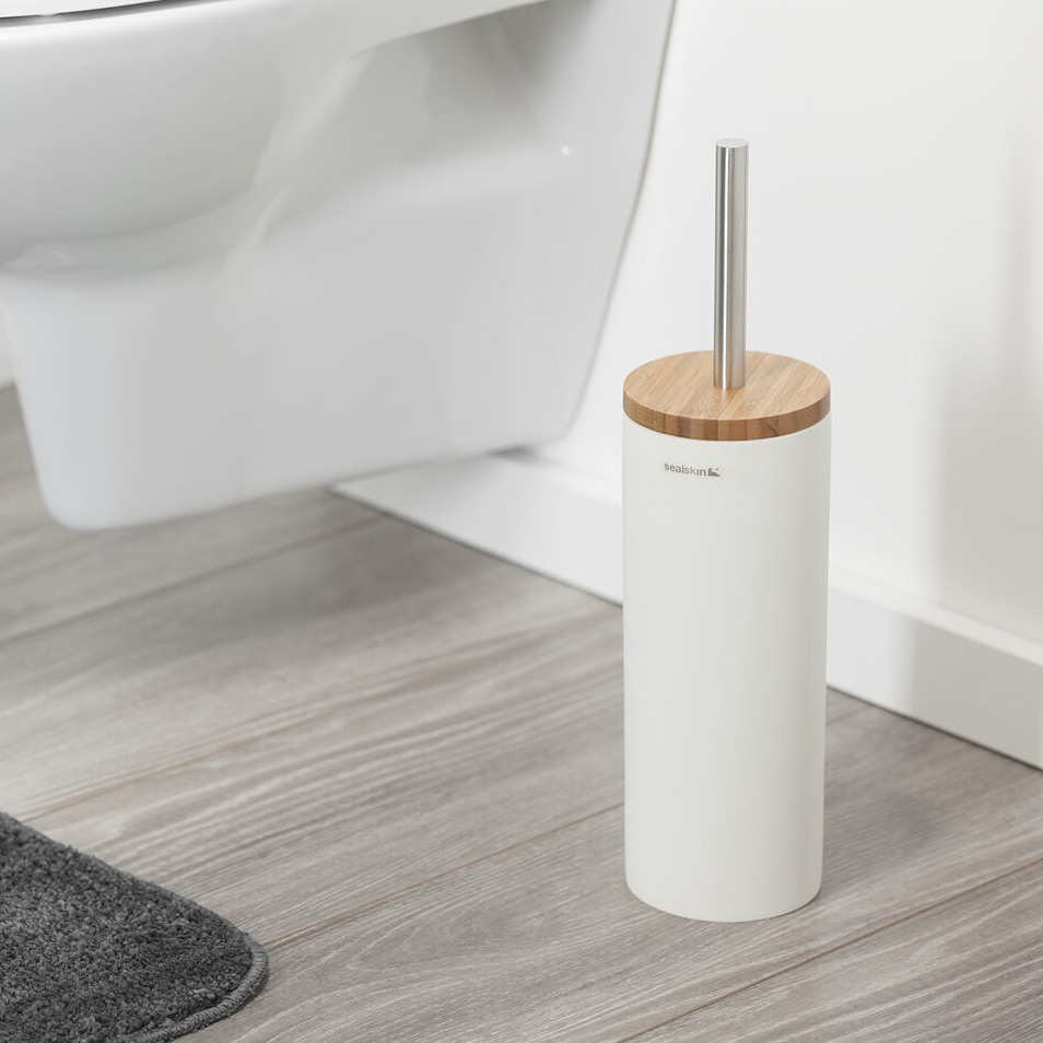 Sealskin Grace szczotka toaletowa biała/bambus 361910510 - Wysyłka w 24h