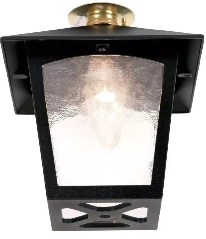 Elstead Lighting York lampa podsufitowa zewnętrzna 1x60 W czarna BL6C-BLACK
