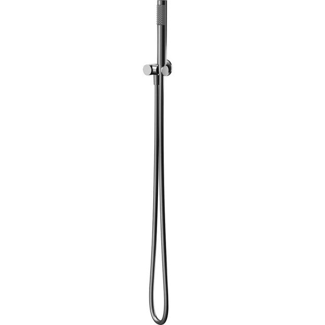 CERSANIT Zestaw prysznicowy ZEN z przyłączem kątowym gun metal S951-7