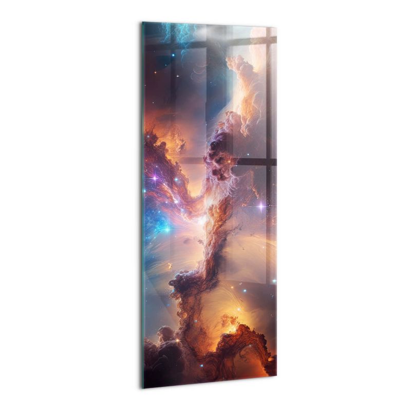 Foto Obraz Ścienny Szklany Wallfluent 50x125 cm Świat gwiazdy kosmos 1 szt.