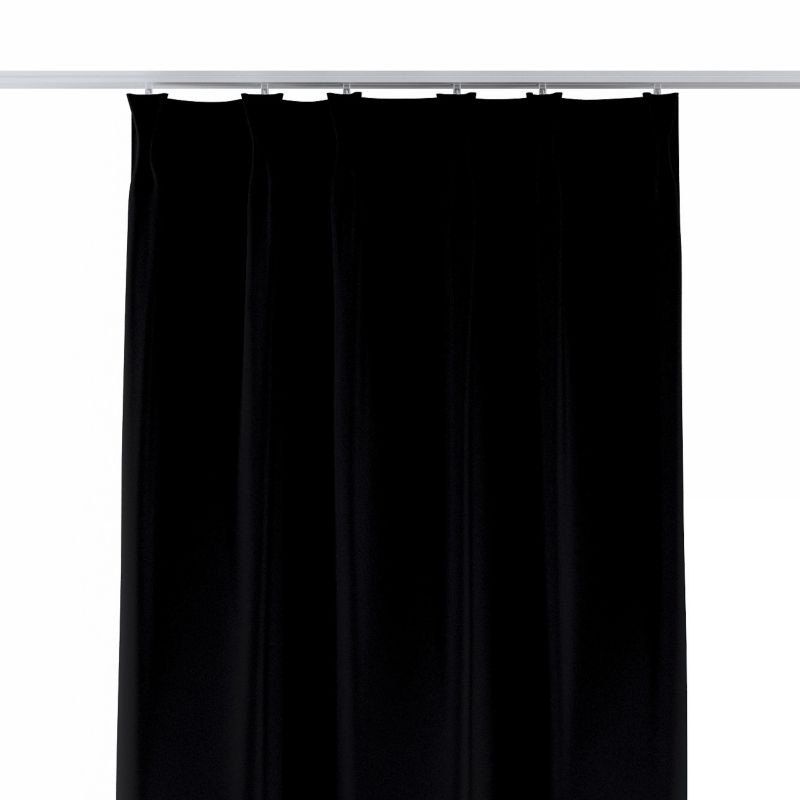 Zasłona na haczykach flex podwójnych 130 x 260 cm Dekoria czarny 1 szt.