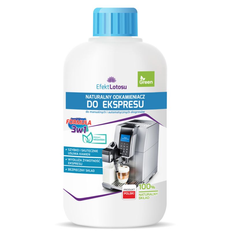 Odkamieniacz do Ekspresu EfektLotosu 500ml do Kawy w Płynie Naturalny Uniwersalny, 1szt.