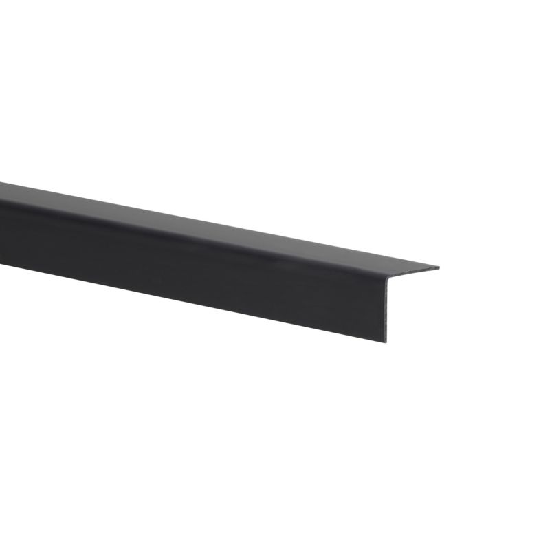 Kątownik PVC gładki 1000 x 25 x 25 x 1 mm atracyt mat
