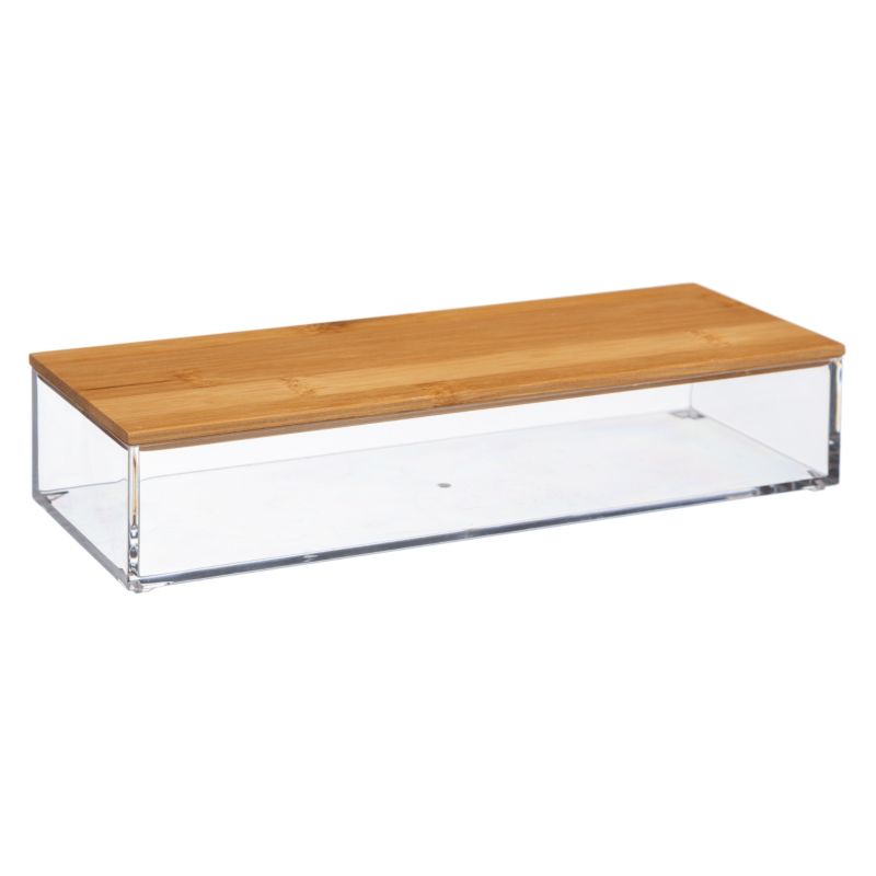 Prostokątny pojemnik Selena 25,6x9,6 cm 5Five Simply Smart przezroczysty 25 cm 1 szt.
