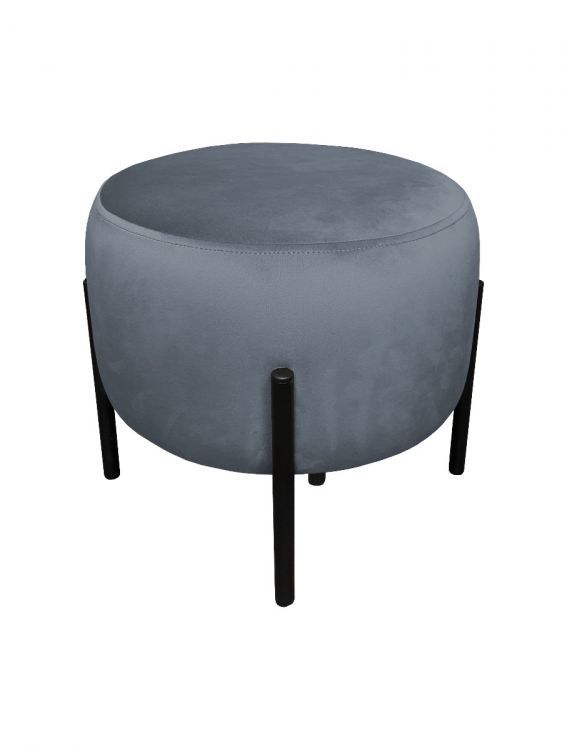 Pufa WILFRED BL VELVET ciemnoszara ATOS 1 szt.