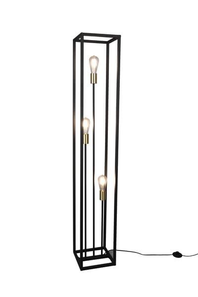 Lampa podłogowa stojąca RL Vito czarno-złota 3 x E27 x 10W wym: 153 x 25 x 25 cm - 1 szt.