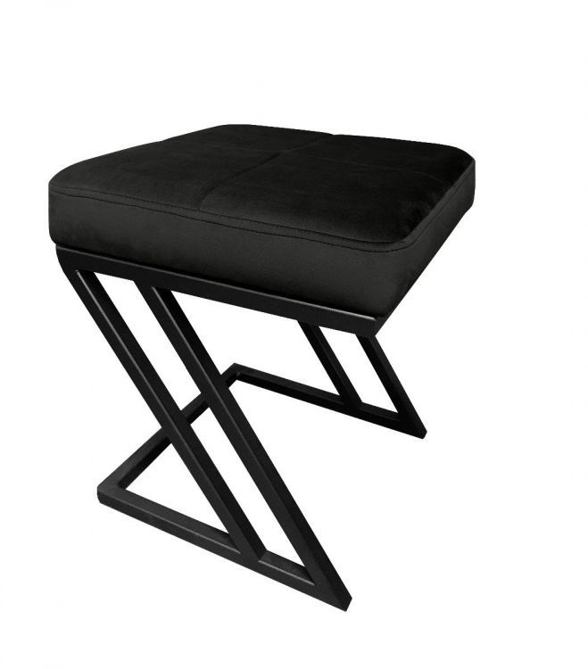 Pufa ZAZU MG VELVET czarna ATOS 1 szt.