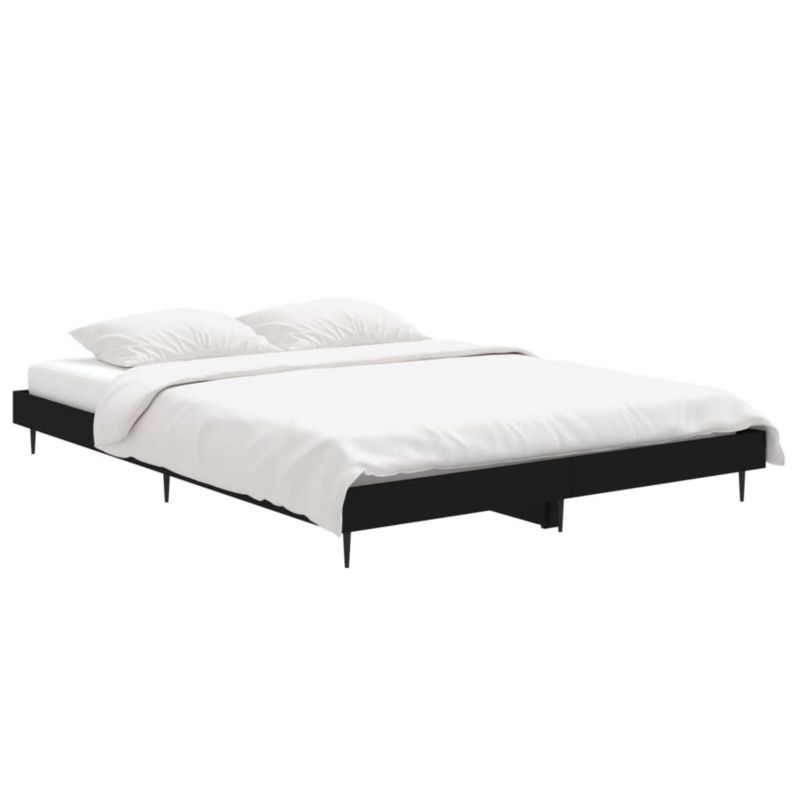 Łóżko drewniane WaszeMeble 135x190 cm czarna WM-832286 1 szt.
