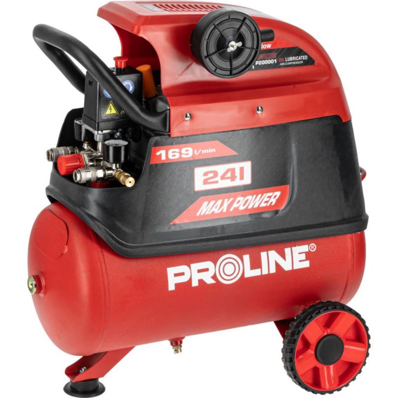 Kompresor olejowy PROLINE sprężarka 24L, 1500W/2KM, 8BAR, 169L/MIN P200001 1 szt