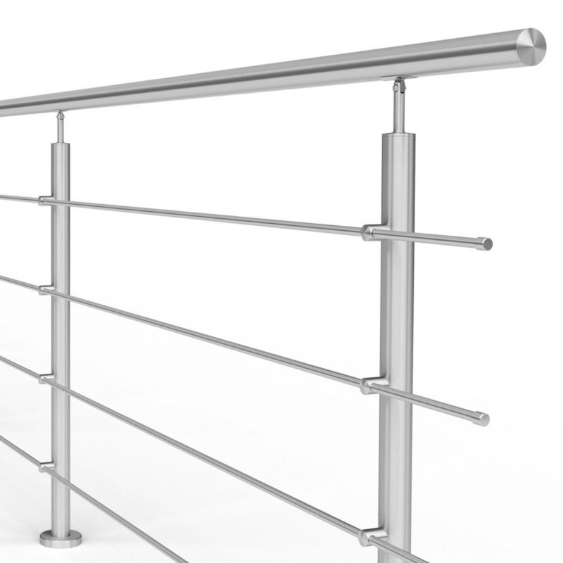 Balustrada balkonowa AVIS, barierka schodowa 4 x fi12 mm, stal nierdzewna, szlifowana, długość 10 m, 1 szt.