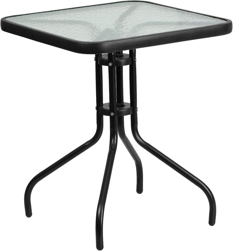 Stolik kawowy Songmics stół ogrodowy balkonowy kwadratowy 60cm 1 szt.