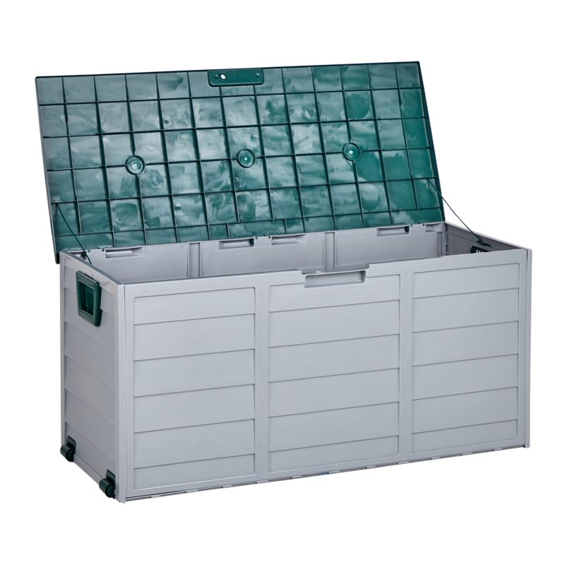 Skrzynia ogrodowa Locarno 112 cm 50 cm Zielony 1 szt.