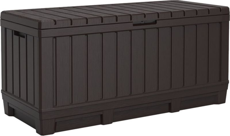 Skrzynia Ogrodowa Keter Kentwood 350L 128x54x59cm z Siedziskiem 260kg Brązowa 1 szt.