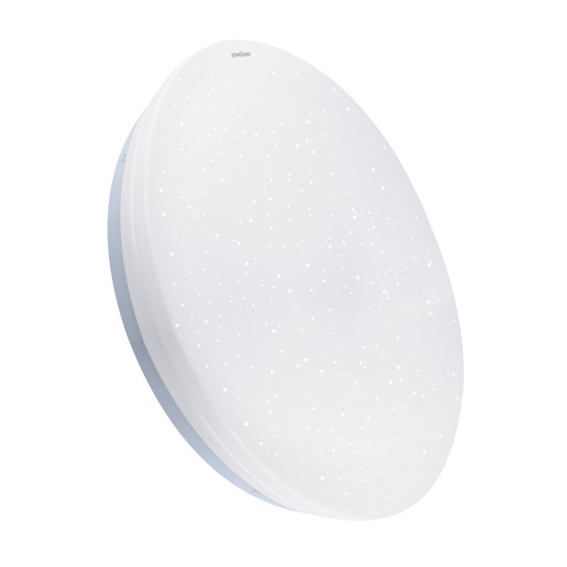 Plafon sufitowy Struhm Karol biały LED 24W 4000K 2120lm łazienkowy IP44 wym: 6,5 x 38 x 38 cm tworzywo sztuczne - 1 szt.