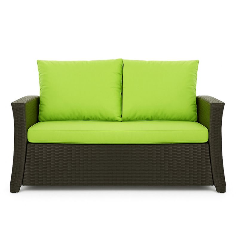 Poduszka ogrodowa na sofę rattanową, Setgarden, 100x60x50cm Limonka Poduszki na meble ogrodowe-Technorattan, Mix, 1szt