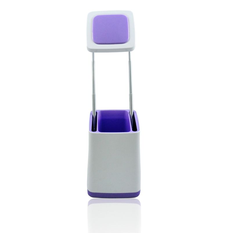 Lampka biurkowa Polux Helsinki biało-fioletowa LED 4.2W 3000K 190lm IP20 wym: 30.5 x 9 x 9 cm tworzywo sztuczne - 1 szt.