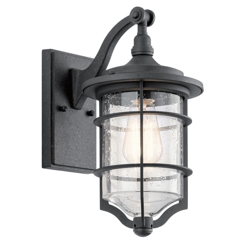 Kinkiet ścienny zewnętrzny Kichler Royal Marine postarzana czerń 1 x E27 x 60W IP44 wym: 33,7 x 17,8 x 23 cm - 1 szt.