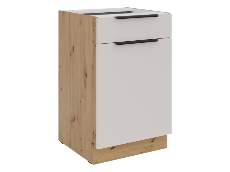 Szafka dolna MIRJAN 24 Solea 50 D 1F 1S BB PREM BOX dąb artisan + kaszmir 1 szt.