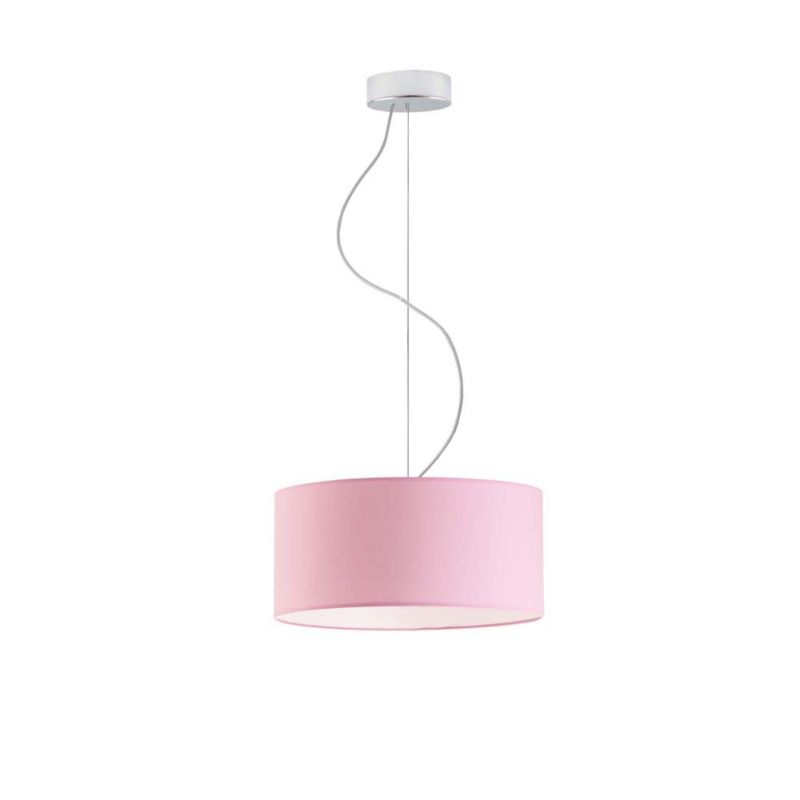 Lampa sufitowa Volta Light Factory żyrandol lampa wisząca z abażurem walec Różowy 30 cm BLUES 1szt.