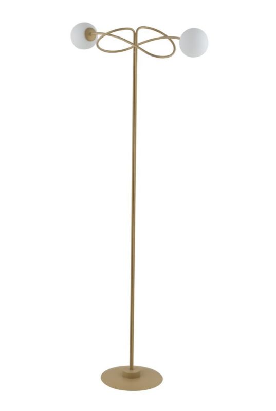 Lampa podłogowa stojąca Sigma Lighting Velvet złoto-beżowa 2 x G9 x 10W wym: 66 x 70 x 30 cm - 1 szt.