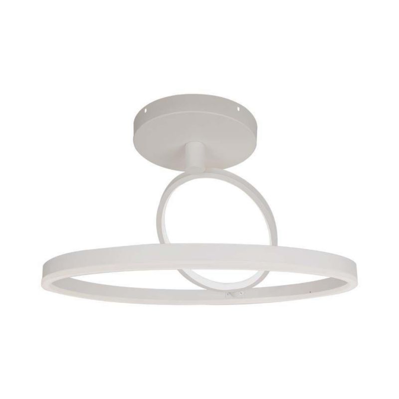 Lampa wisząca V-TAC Vt-7907 biała wym: 30 x 49,5 x 49,5 cm wbudowany LED 37W 4000K 4000lm 1 szt.