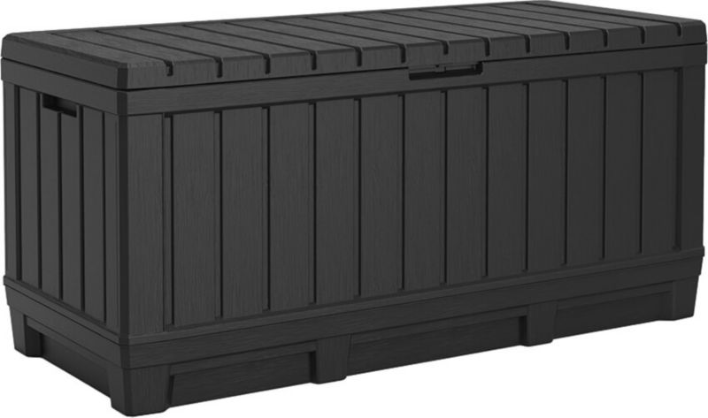 Skrzynia Ogrodowa Keter Kentwood 350L 128x54x59cm z Siedziskiem 260kg Grafitowa 1 szt.