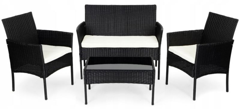 Meble ogrodowe FUNFIT HOME&OFFICE z poduszkami technorattan 1 kpl.