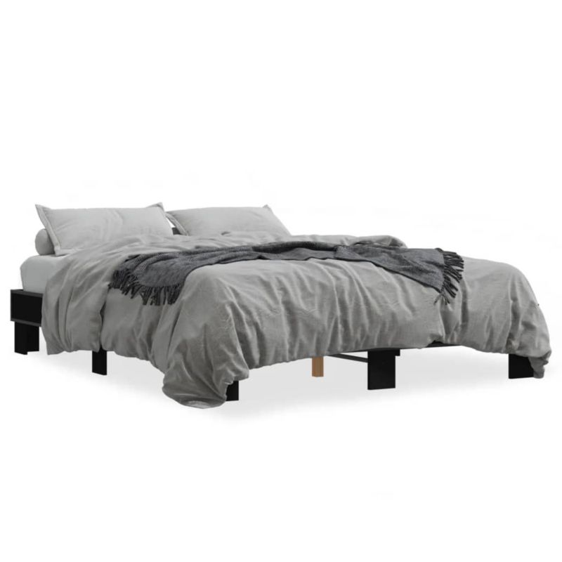 Łóżko metalowe WaszeMeble 150x200 cm czarna WM-3280232 1 szt.