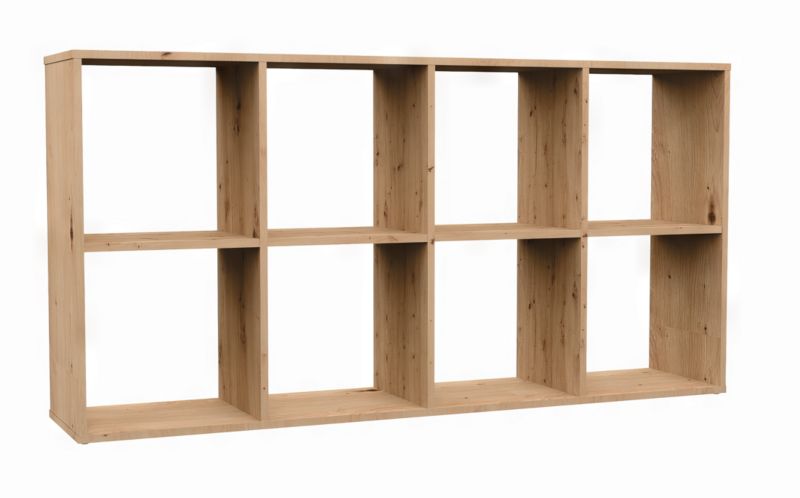 Regał Komorowy Topeshop Szafka Malax 2X4 Dąb Artisan 30x147x75 cm 1 szt.