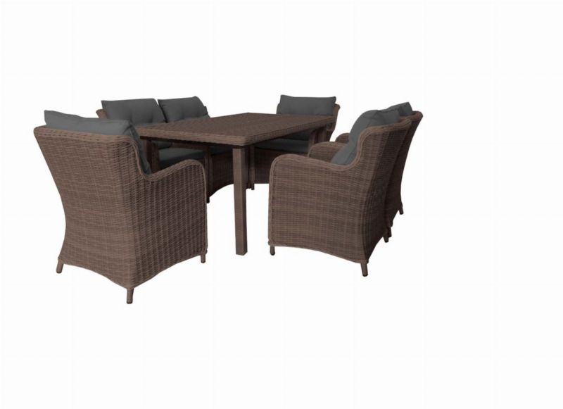 Meble ogrodowe HECHT gabbiani set rattan aluminium poduszki 1 SZT