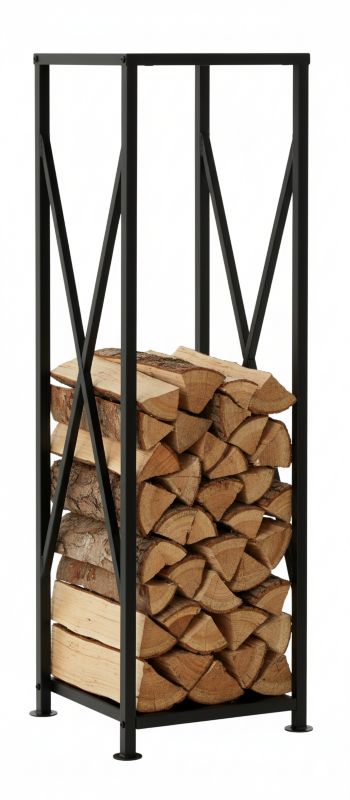 Stojak na drewno kominkowe Vorel 34 x 34 x 111 cm