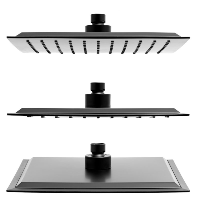Deszczownica prysznicowa CBE 25 x 25 cm Yoka Home czarna - 1 szt.
