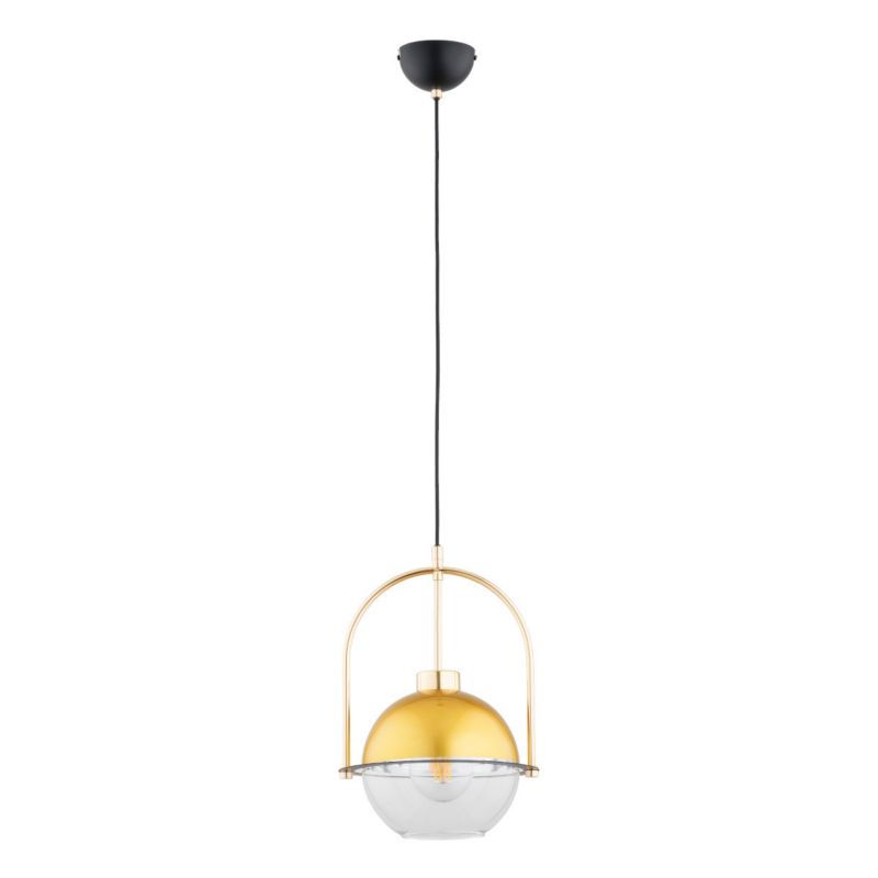Lampa wisząca Alfa Eridum złoto-czarna-przezroczysty wym: 95 x 25 x 25 cm 1xE27 x 15W 1 szt.