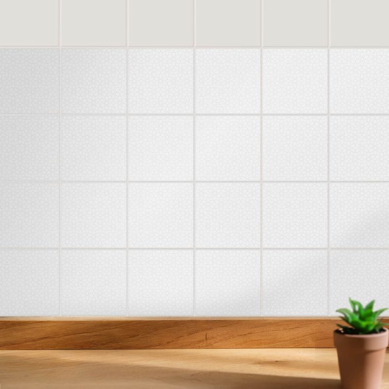 Naklejki na ścianę do kuchni Wallfluent 10x10 cm Sześciokątne kompozycje odświeżenie kafelek 24 szt.
