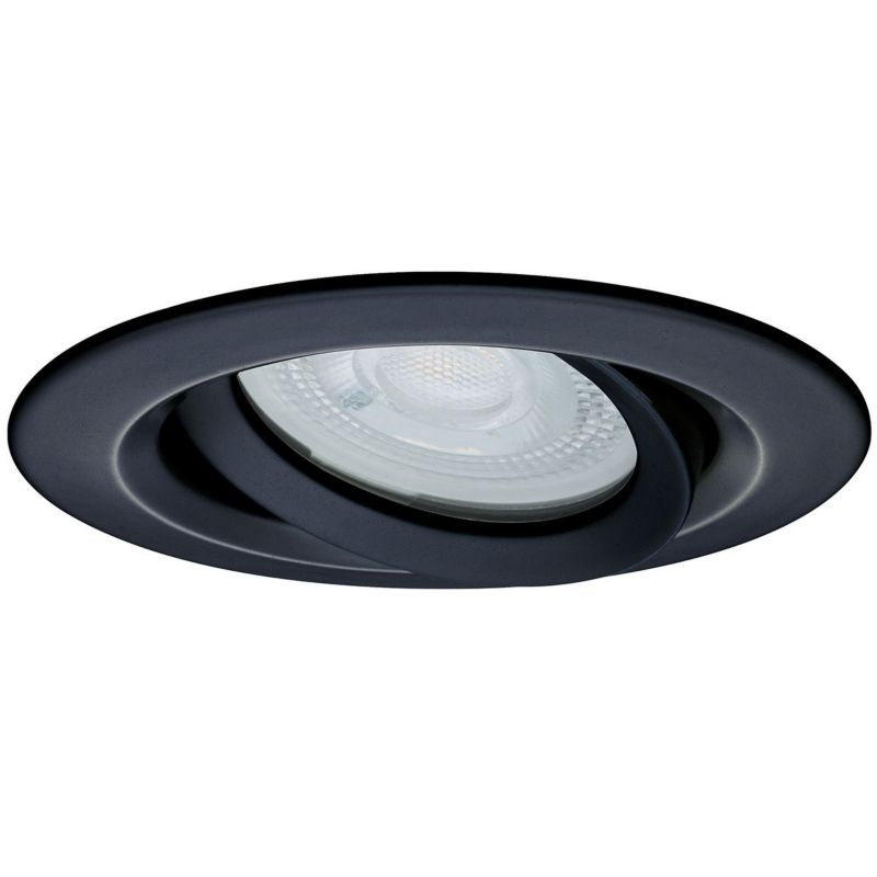 Oprawa wpuszczana Light Prestige Lagos łazienkowa czarna ruchoma 1 x GU10 x 50W IP65 wym: 4,5 x 7,7 x 7,7 cm okrągła - 1 szt.