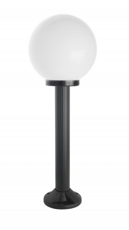 Lampa ogrodowa stojąca SU-MA Kule czarno-biała kula 1 x E27 x 60W IP43 wym: 75 x 25 x 25 cm - 1 szt.
