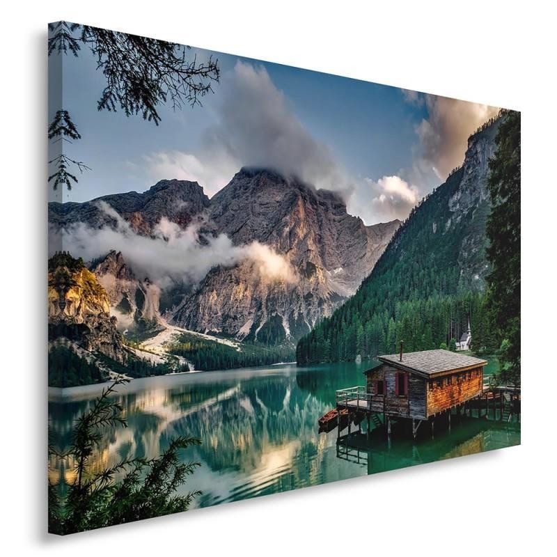 Obraz Feeby Domek w górach krajobraz Alpy 120x80cm 1szt