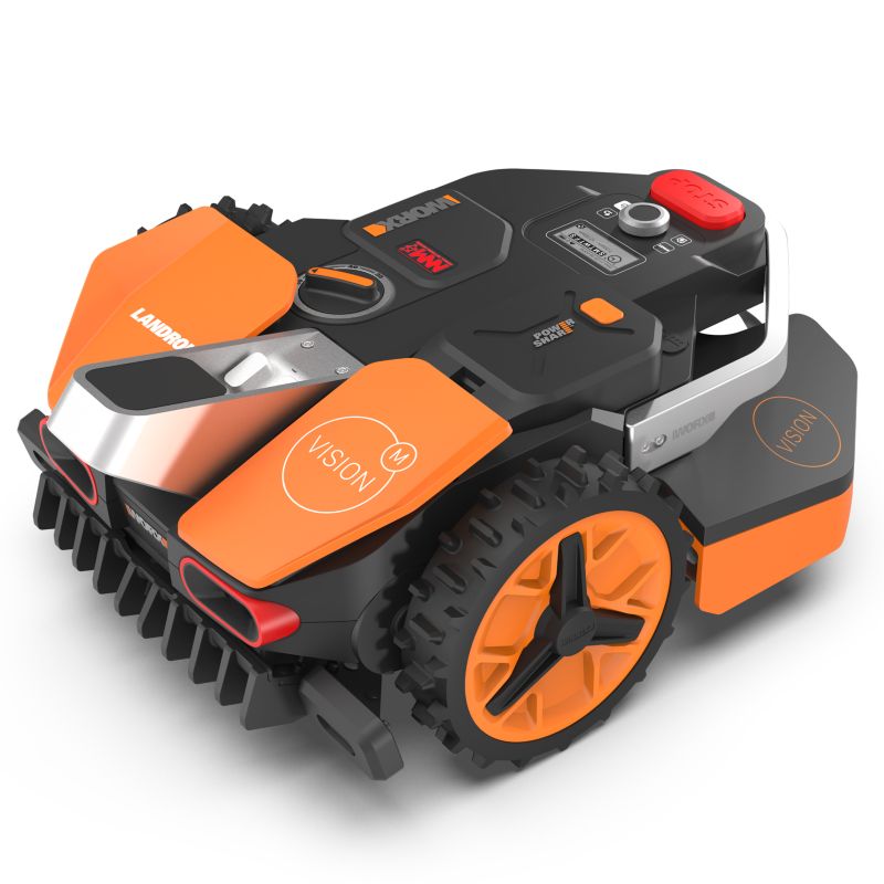 Robot koszący Worx Vision M600 WR206E 600 m² GPS & kamera AI bezprzewodowy Wi-Fi 17° 18 cm