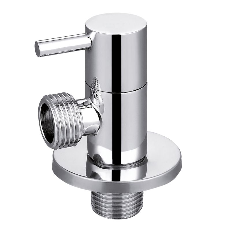 Zawór Kątowy do Baterii Pralki Metalowe Pokrętło GZ/GZ 1/2x1/2" INVENA 1 szt.